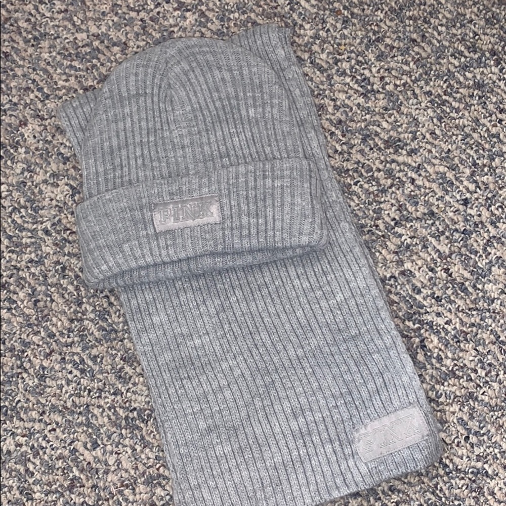 PINK beanie & Scarf Set